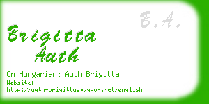 brigitta auth business card
